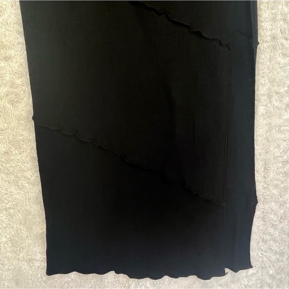 Princess Poly Long Tiered Black Knit Skirt Sz 6 Indie Sleeze Festival Grunge - Picture 4 of 15